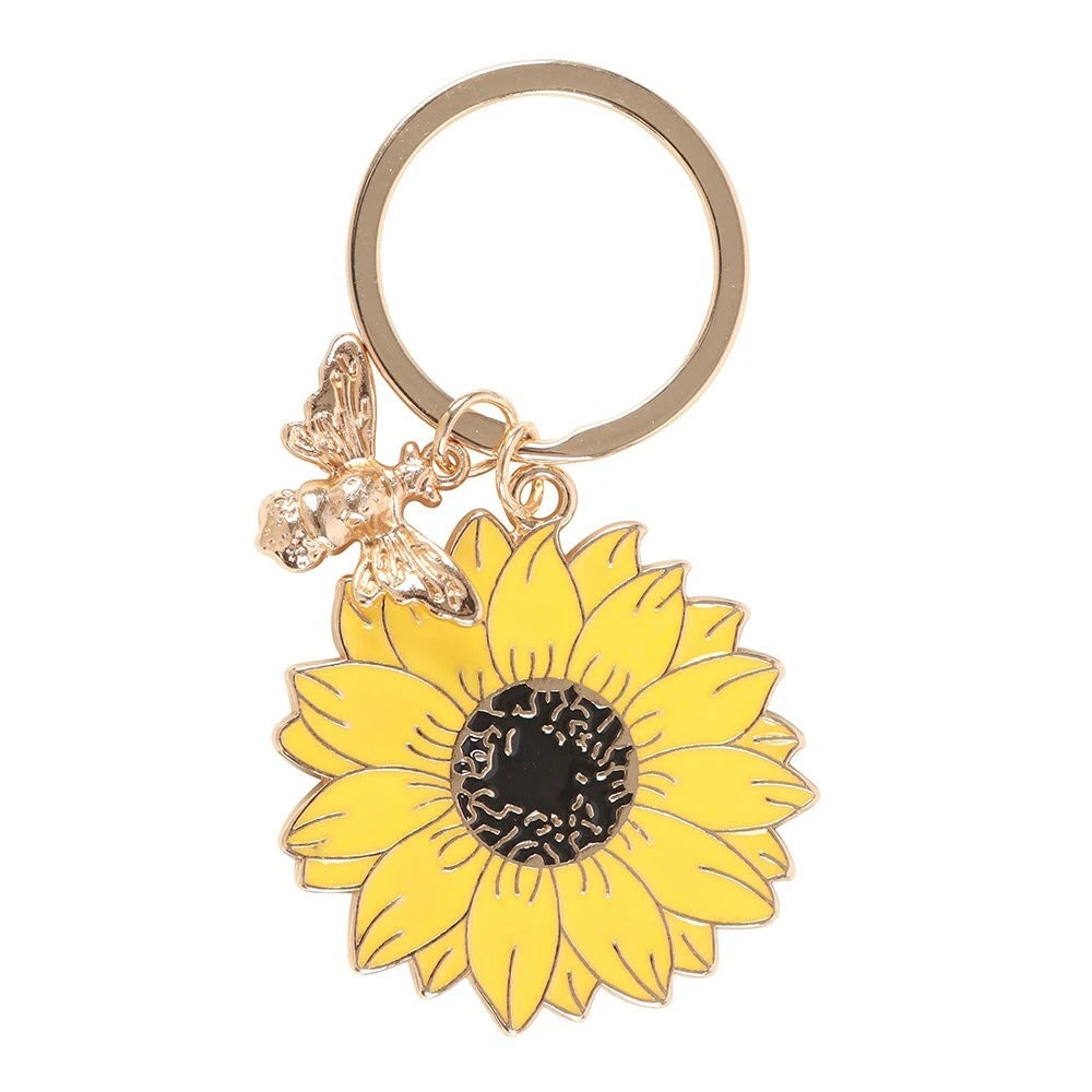 You Are My Sunshine Sunflower - Enamel Keyring