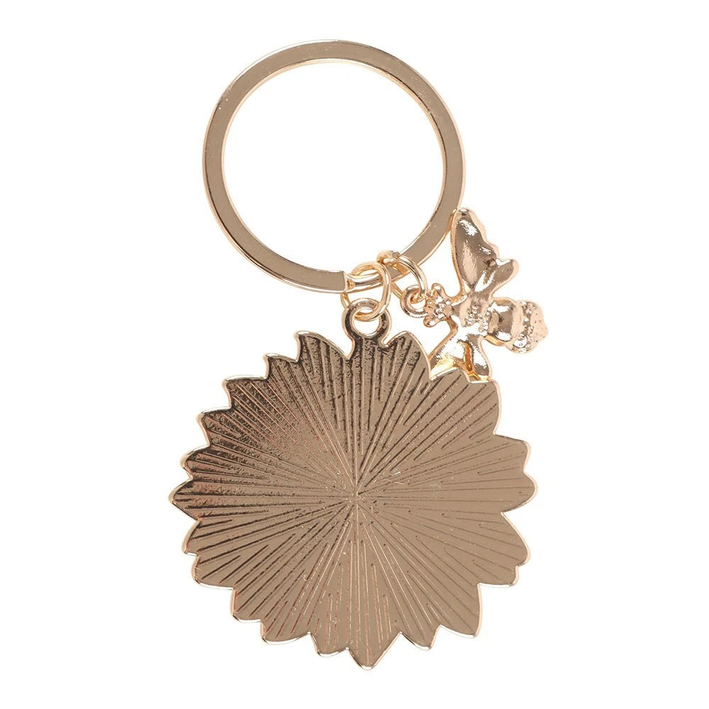 You Are My Sunshine Sunflower - Enamel Keyring