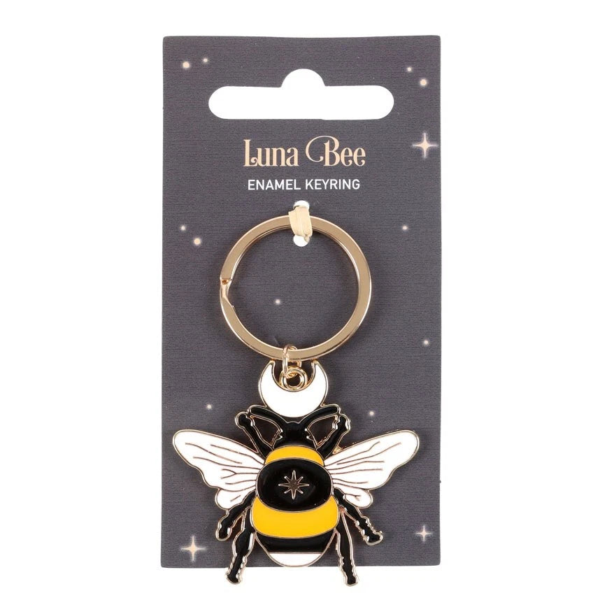 Luna Moon Star Bee - Enamel Keyring