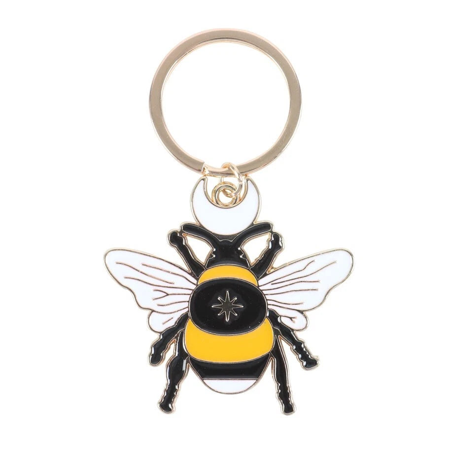 Luna Moon Star Bee - Enamel Keyring