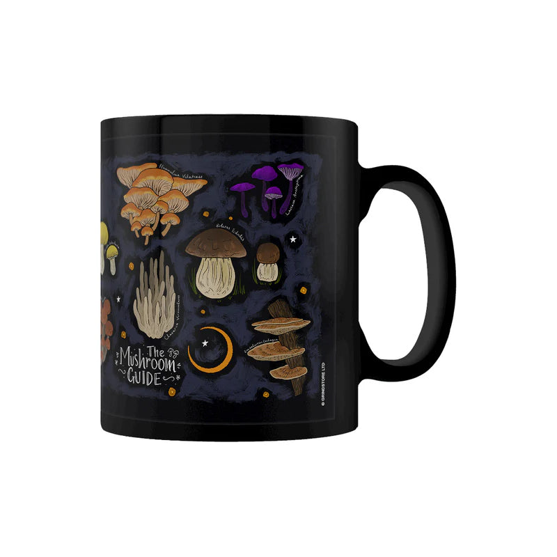 The Mushroom Guide Mug Panel Mug Black
