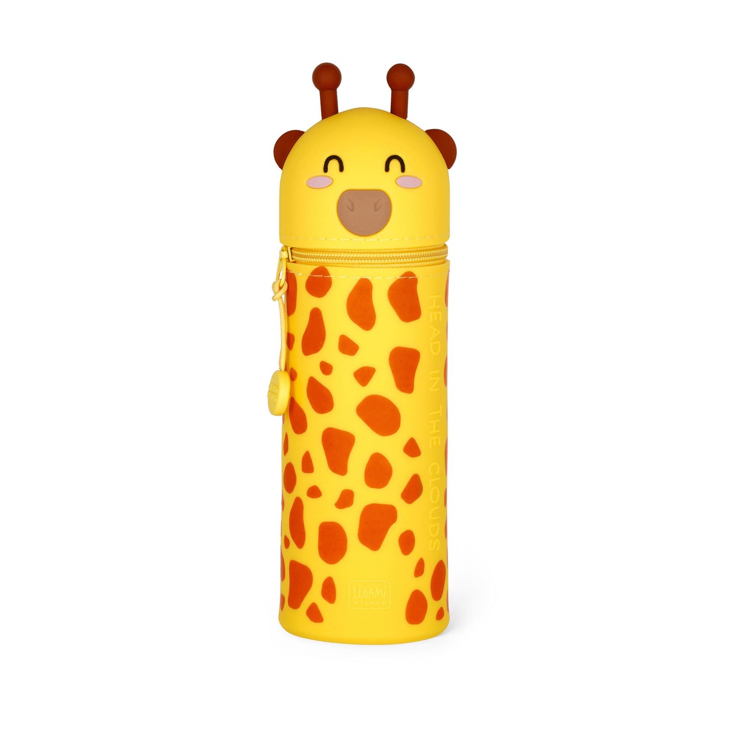 LEGAMI - 2-in-1 Soft Silicone Case - Kawaii Pencil Case - Giraffe