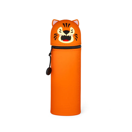 LEGAMI - 2-in-1 Soft Silicone Case - Kawaii Pencil Case - Tiger