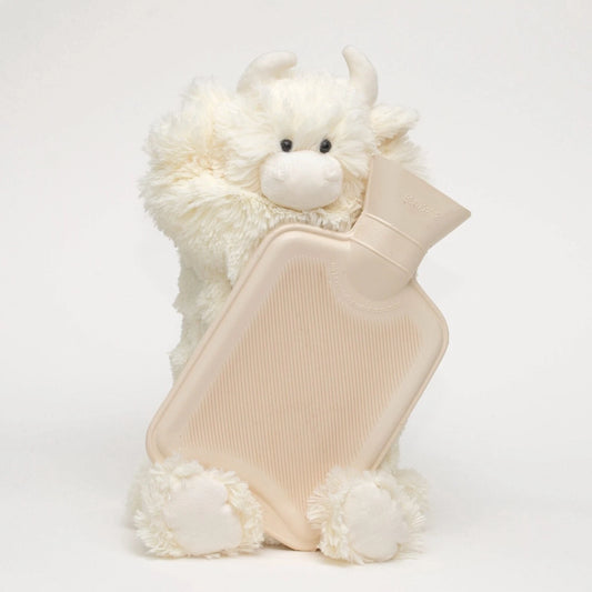 Jomanda Highland Cow Pyjama Case/Hot Water Bottle Cream Case - 39cm