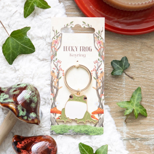 Lucky Frog - Enamel Keyring