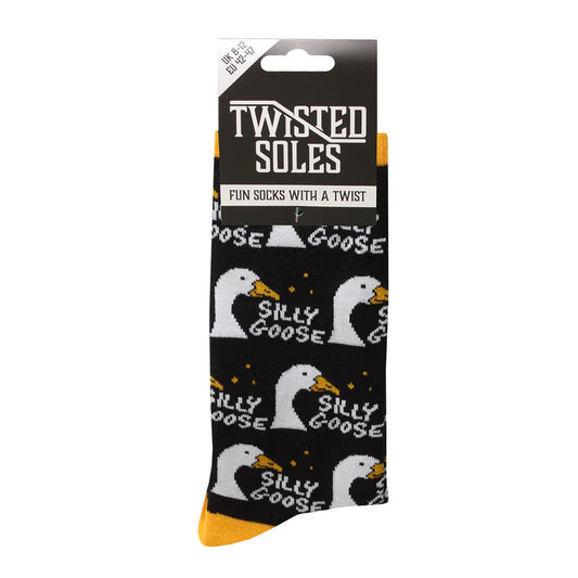 Silly Goose Novelty Adult Socks - 1 Pair - UK8-12