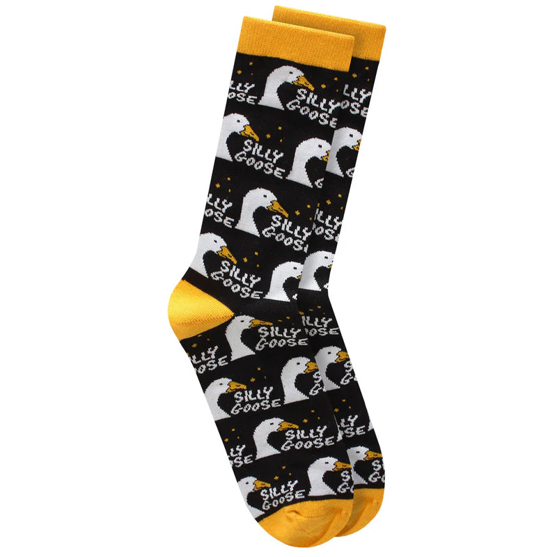 Silly Goose Novelty Adult Socks - 1 Pair - UK8-12