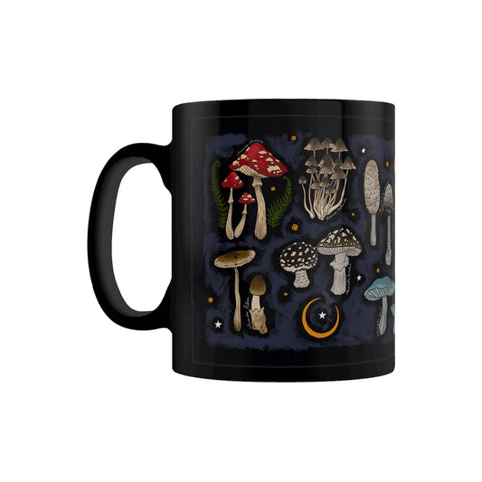 The Mushroom Guide Mug Panel Mug Black