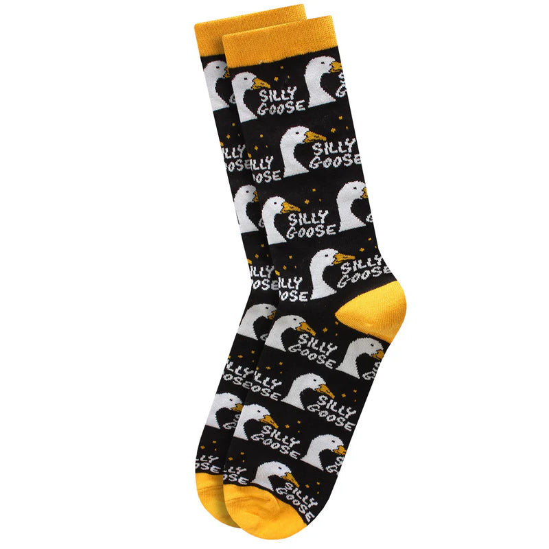Silly Goose Novelty Adult Socks - 1 Pair - UK8-12